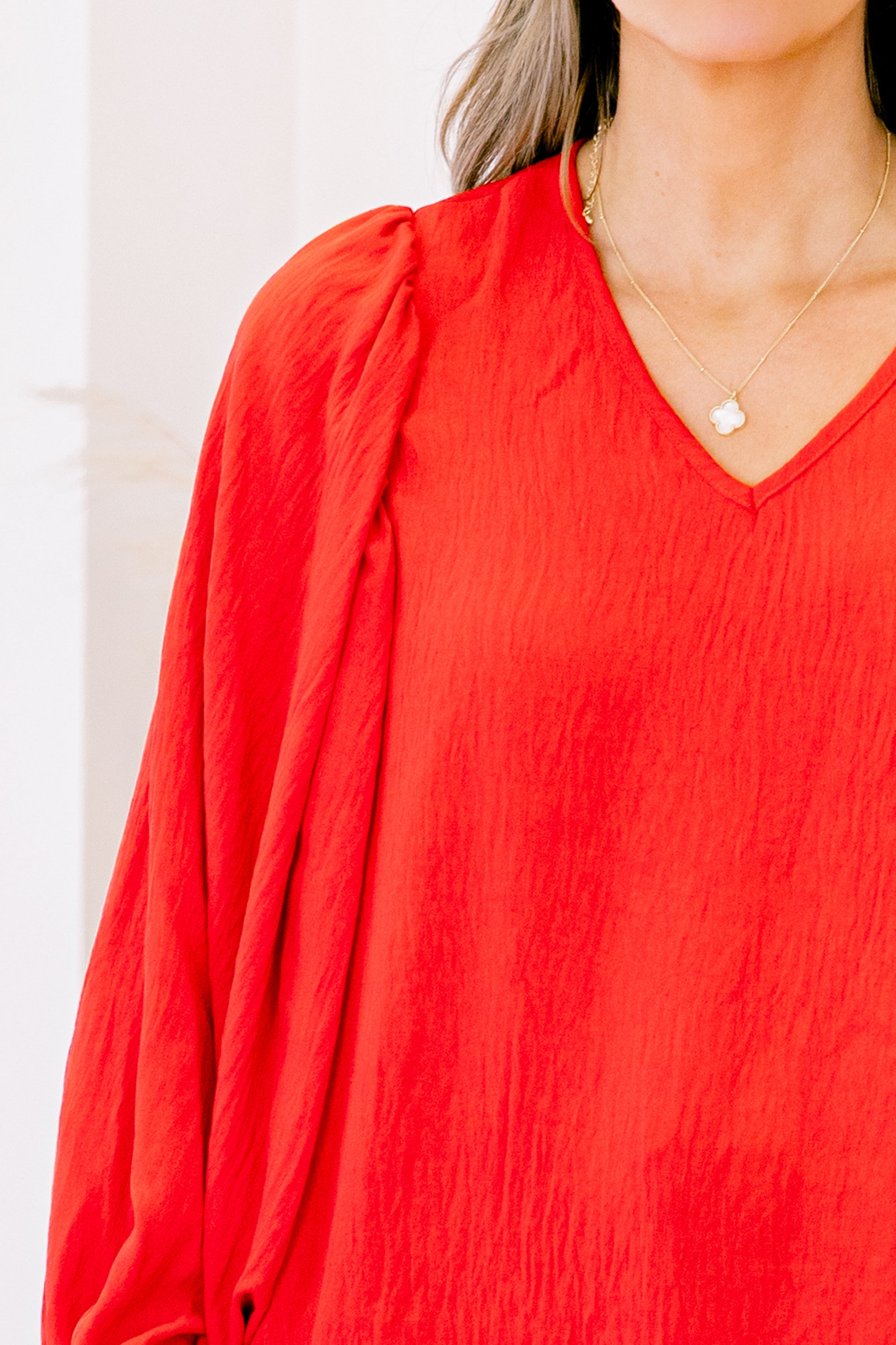 Heart Flutter's Top, Red