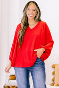Heart Flutter's Top, Red