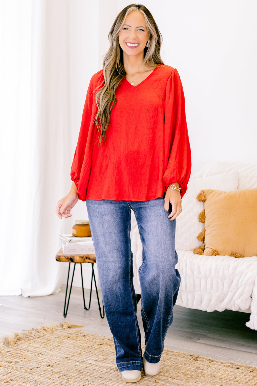 Heart Flutter's Top, Red