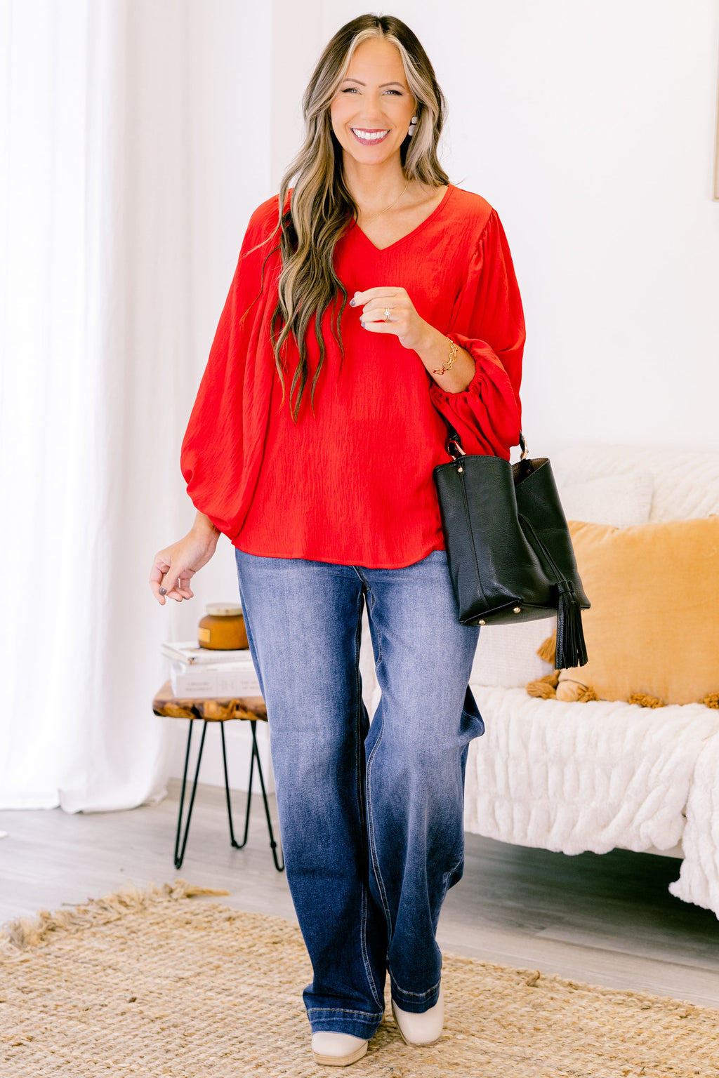 Heart Flutter's Top, Red