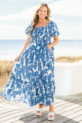 Heavy On My Heart Maxi Dress, Blue