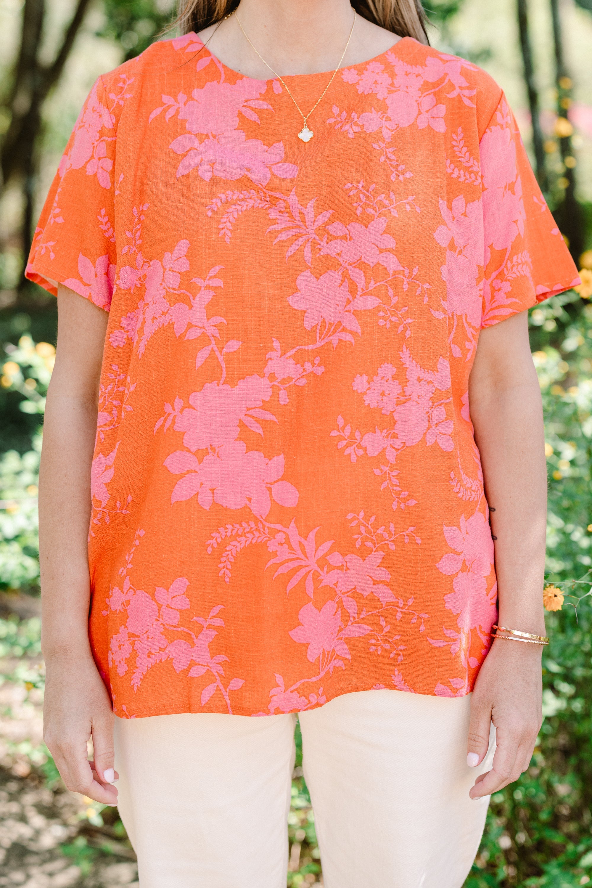 Heirloom Awaiting Top, Orange-Red