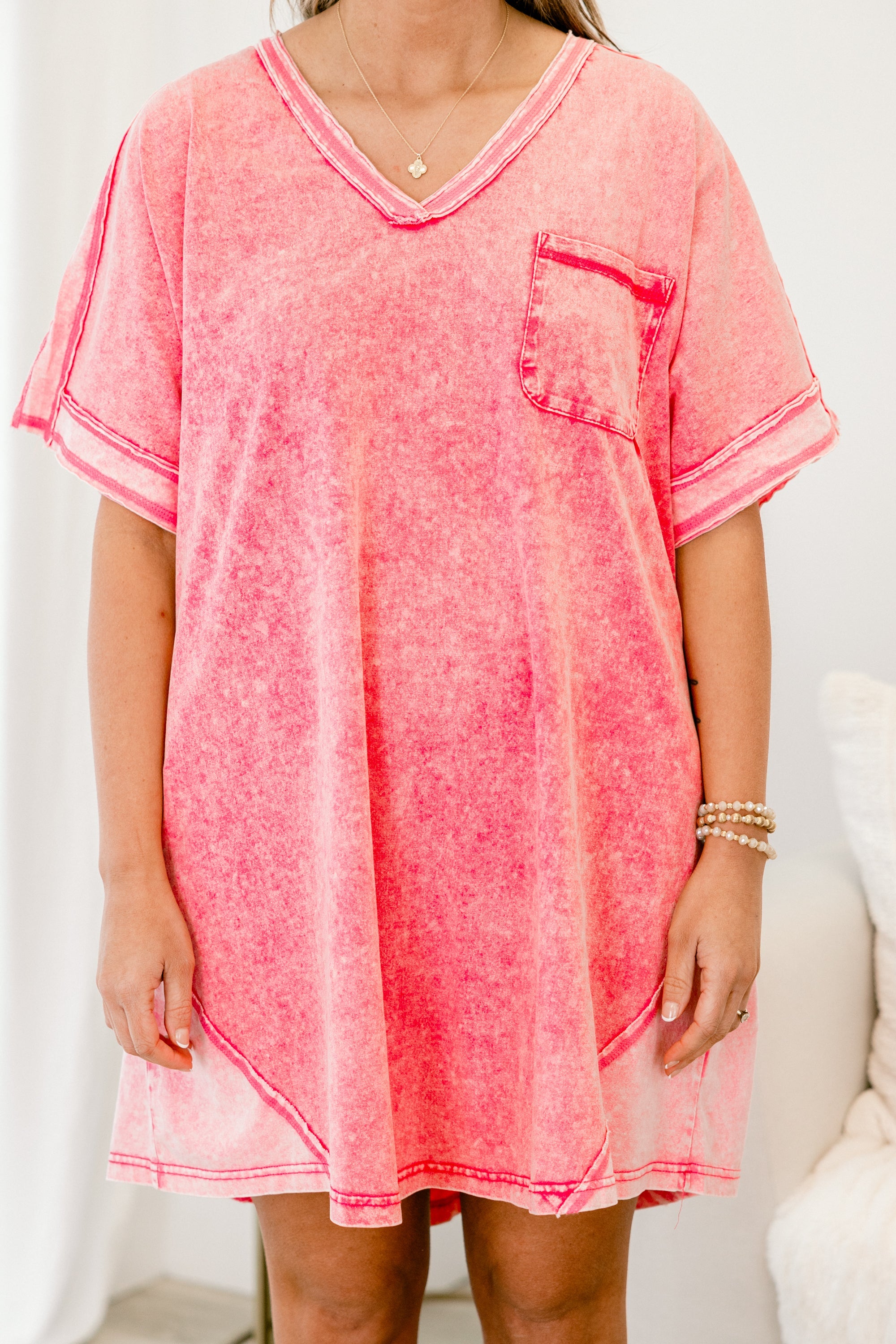Here For A Good Time Dress, Hot Pink