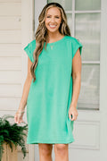 Here To Stay Dress, Emerald