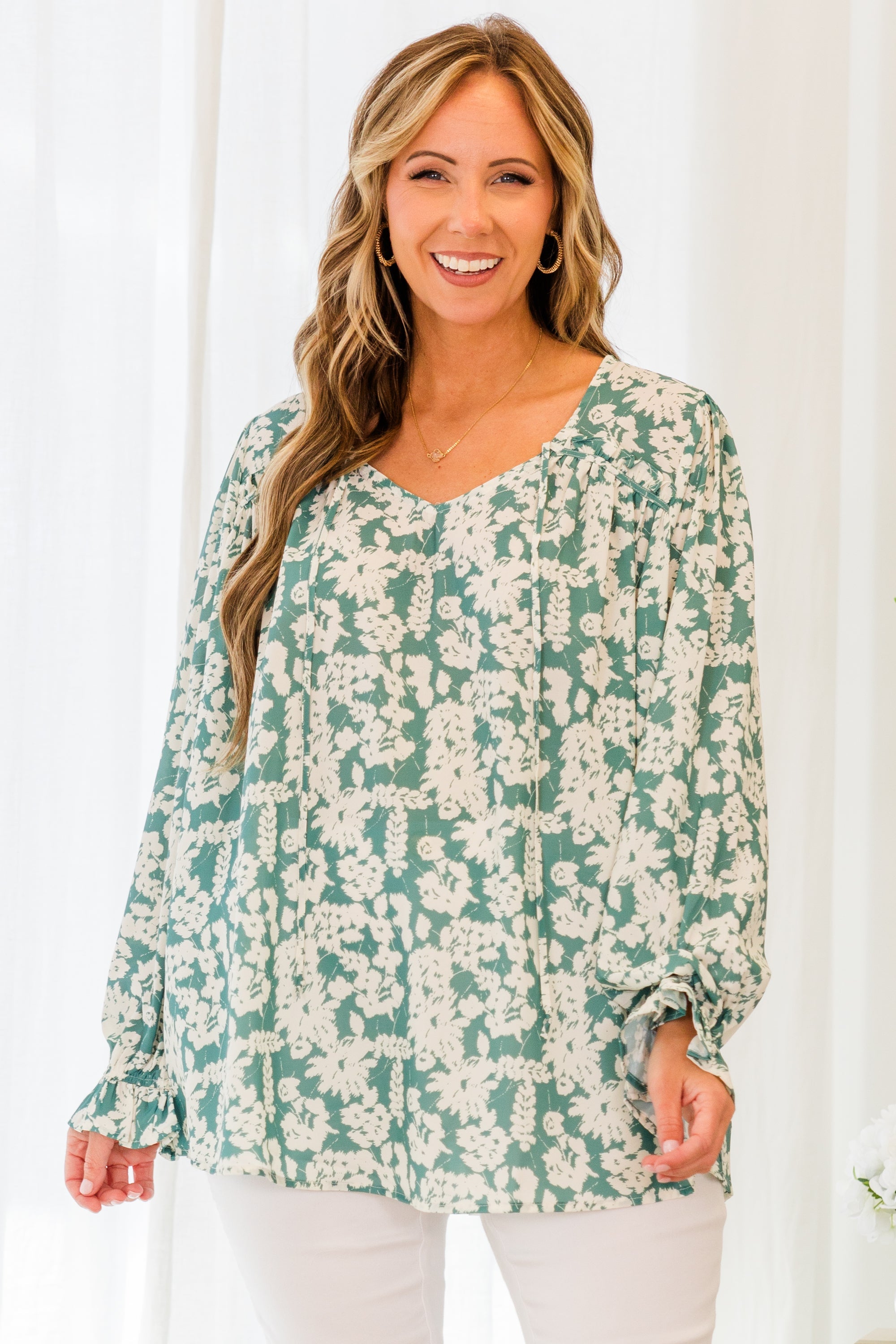Here's To New Heights Top, Teal