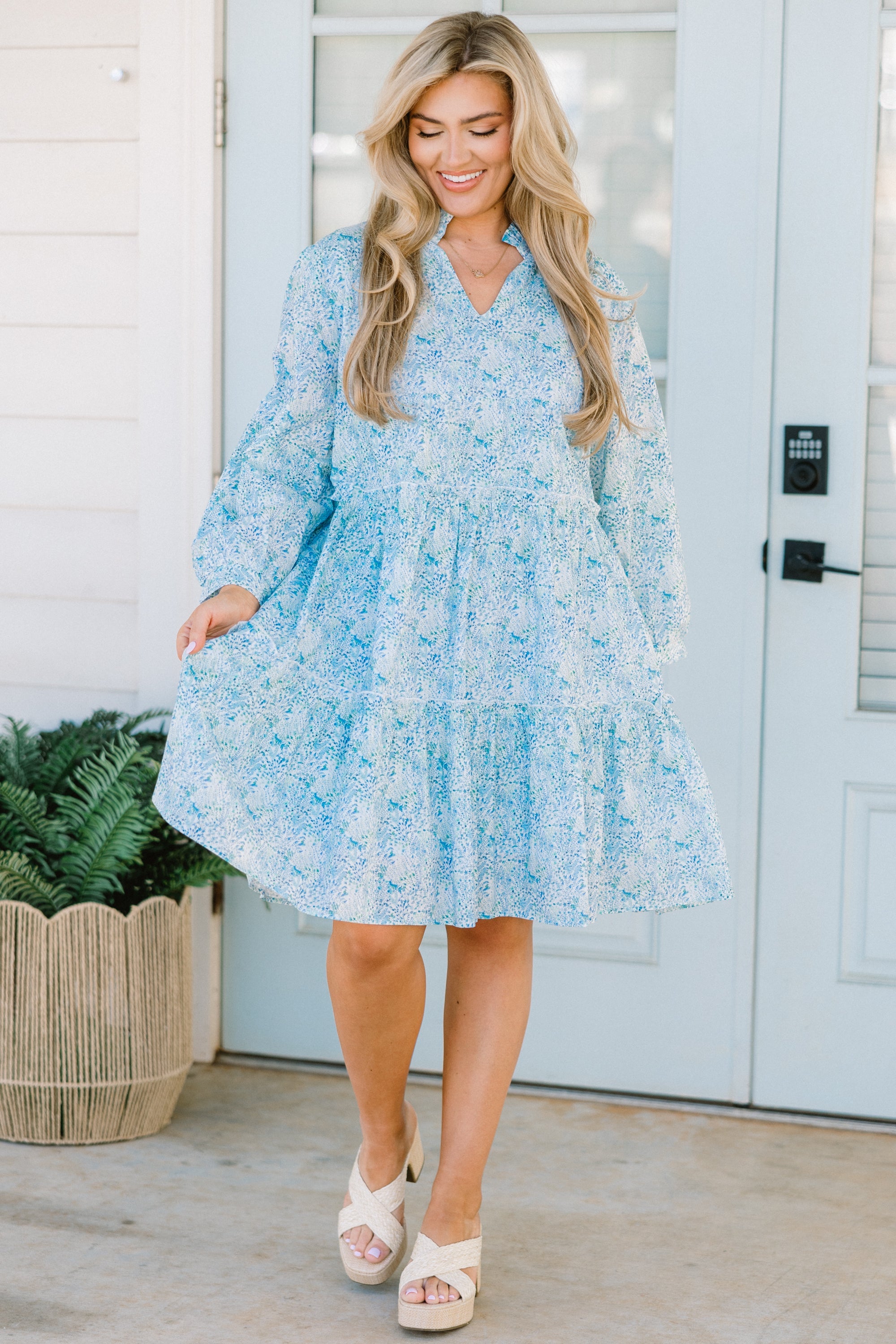 Hey Angel Dress, Cerulean