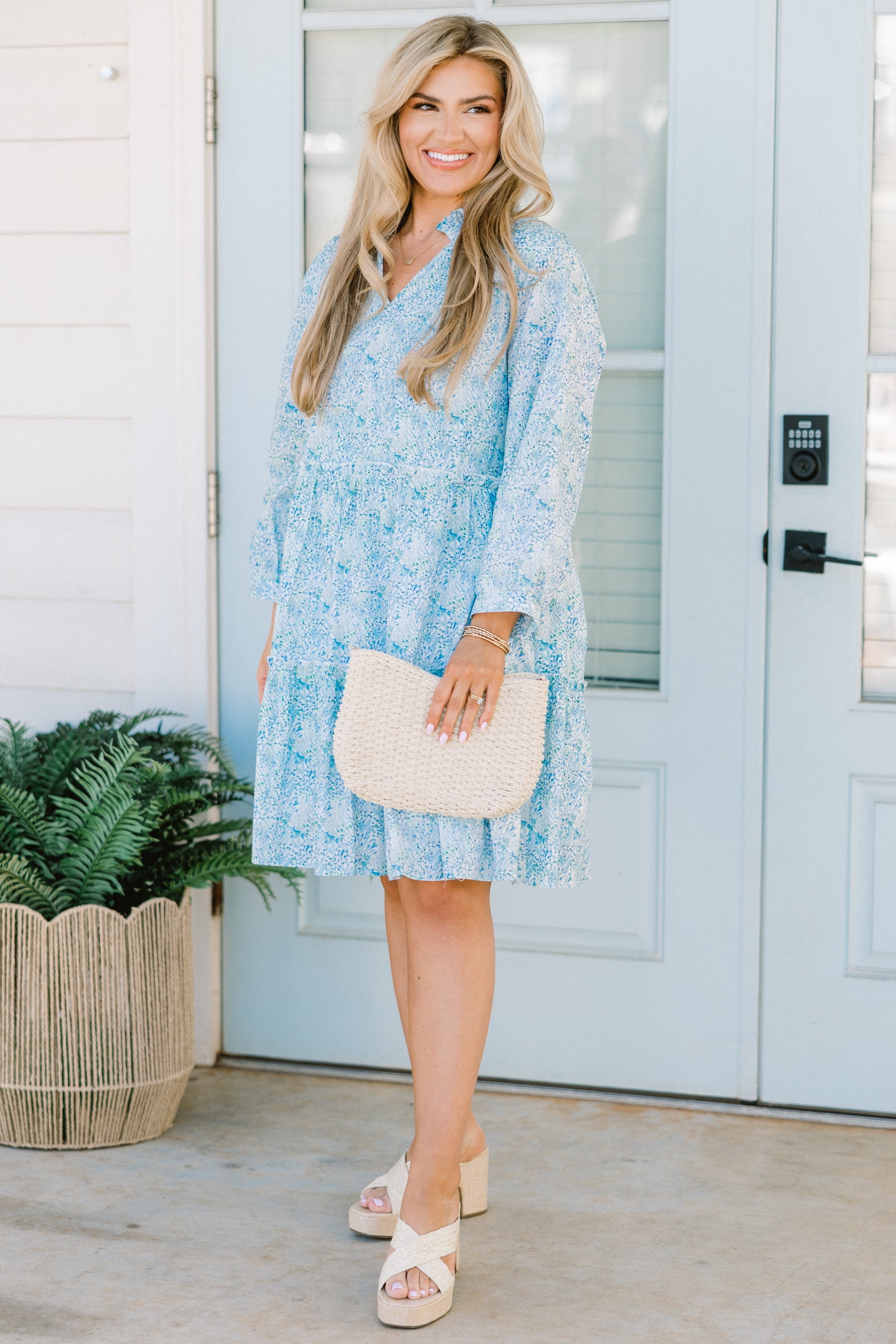 Hey Angel Dress, Cerulean