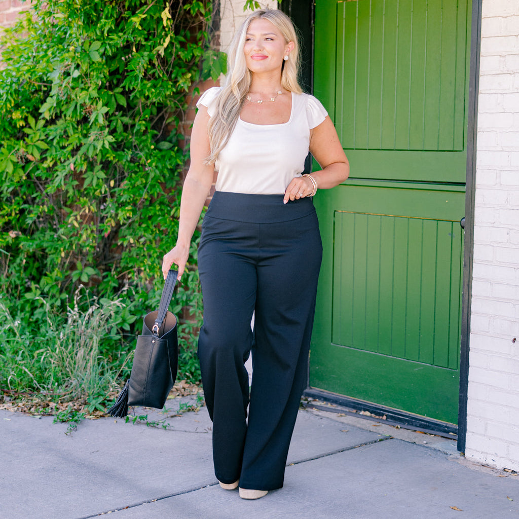 Highly Favored Pants, Black