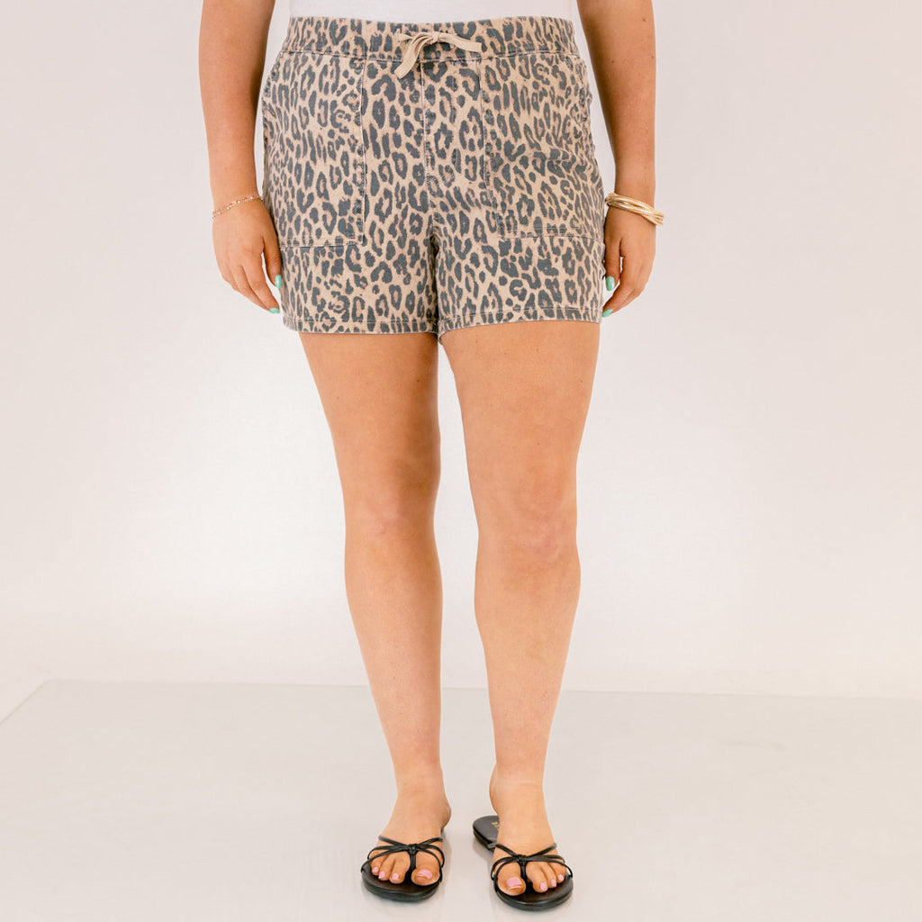 Holding Out Hope Shorts, Leopard