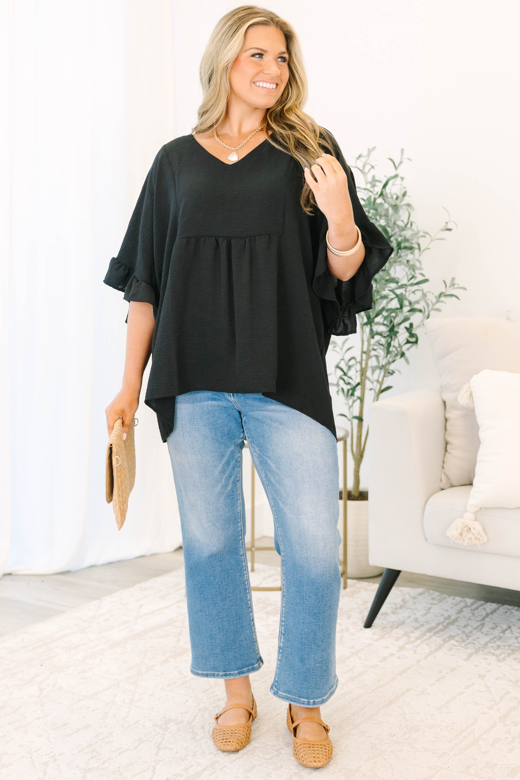 Holding Steady Top, Black