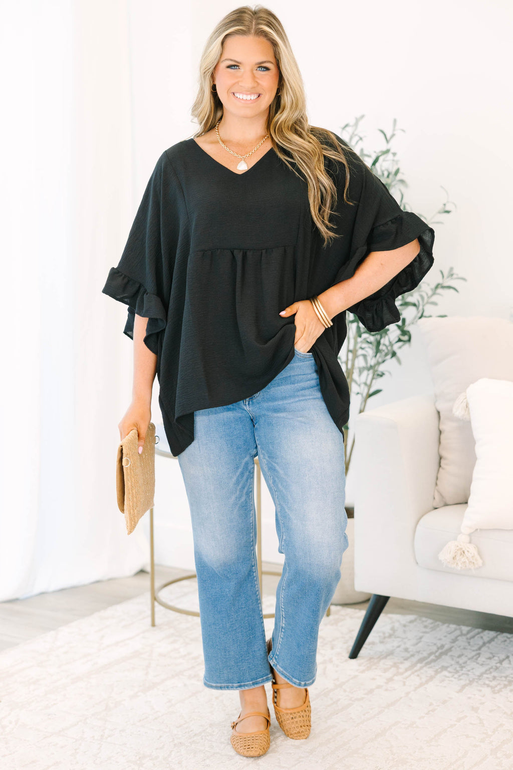 Holding Steady Top, Black