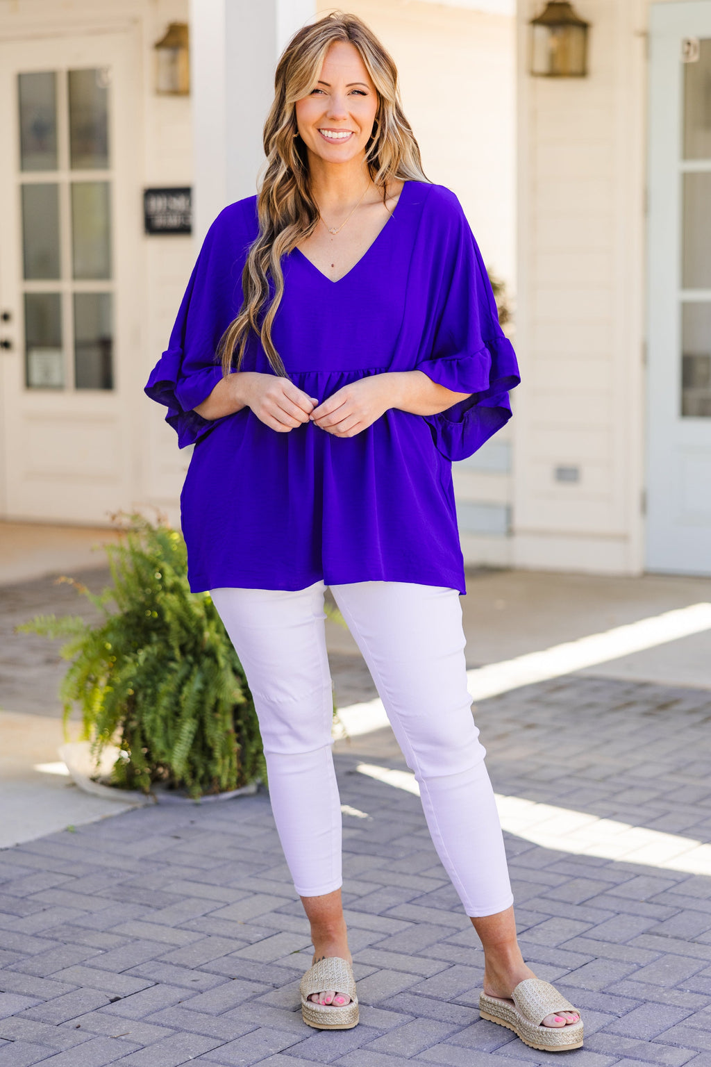 Holding Steady Top, Royal Blue