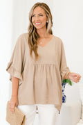 Holding Steady Top, Taupe