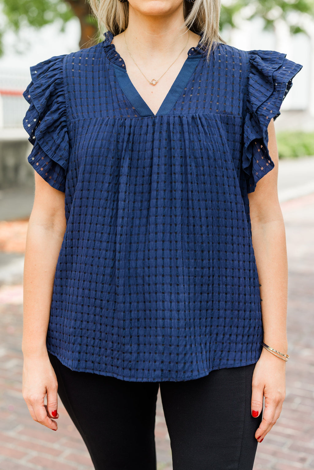 Home Is Here Top, Navy