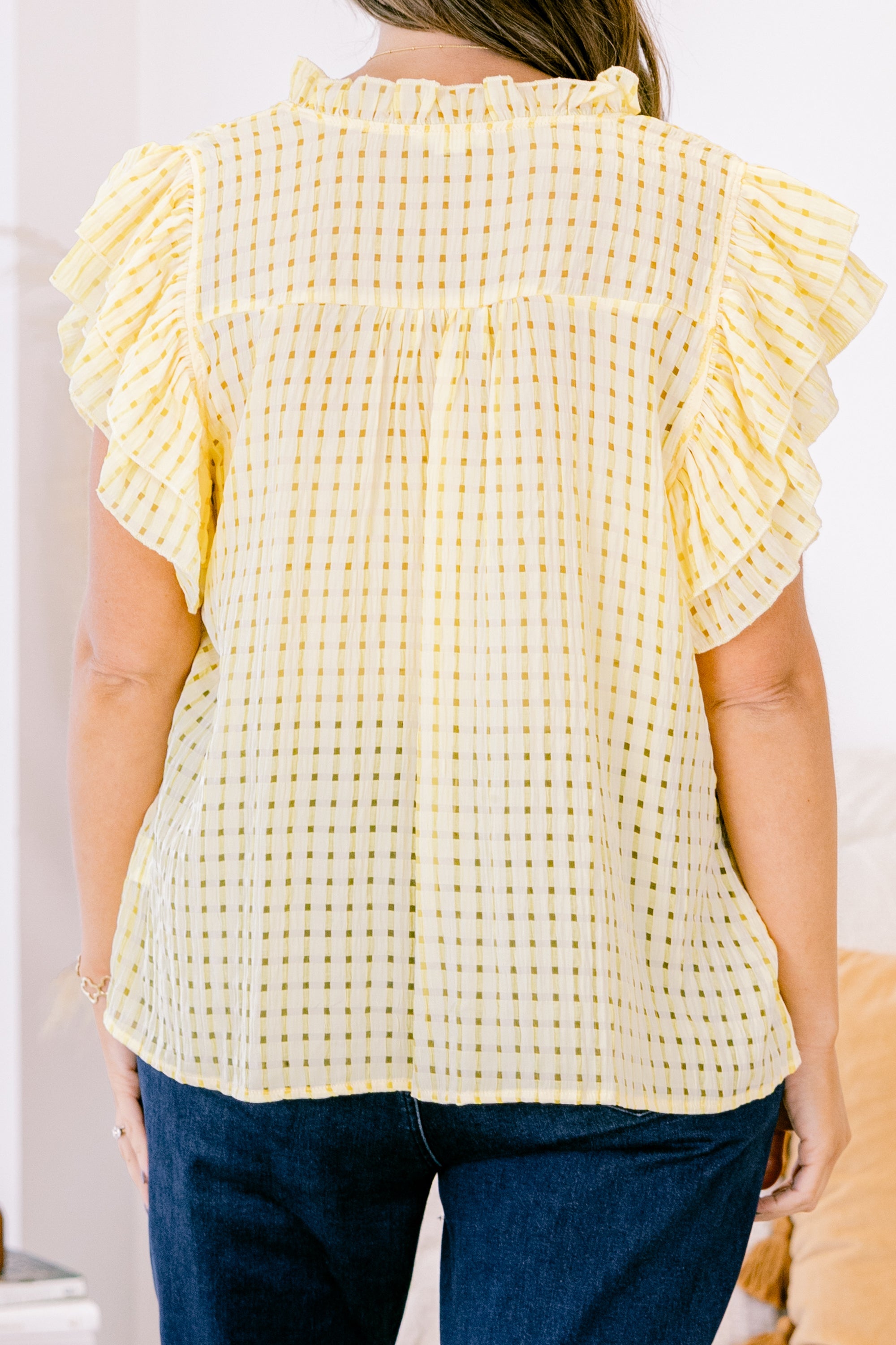Home Is Here Top, Yellow