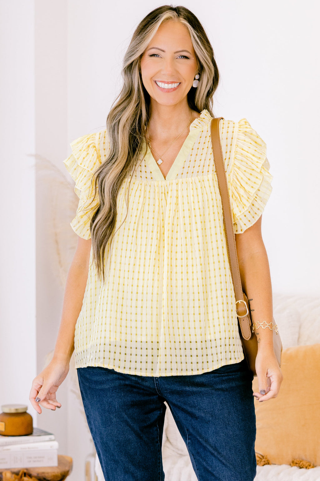 Home Is Here Top, Yellow
