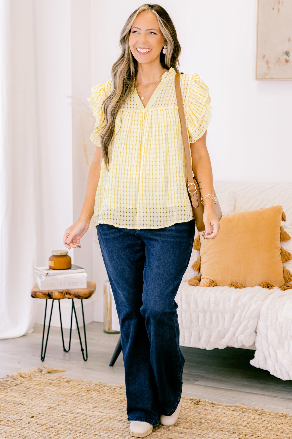 Home Is Here Top, Yellow