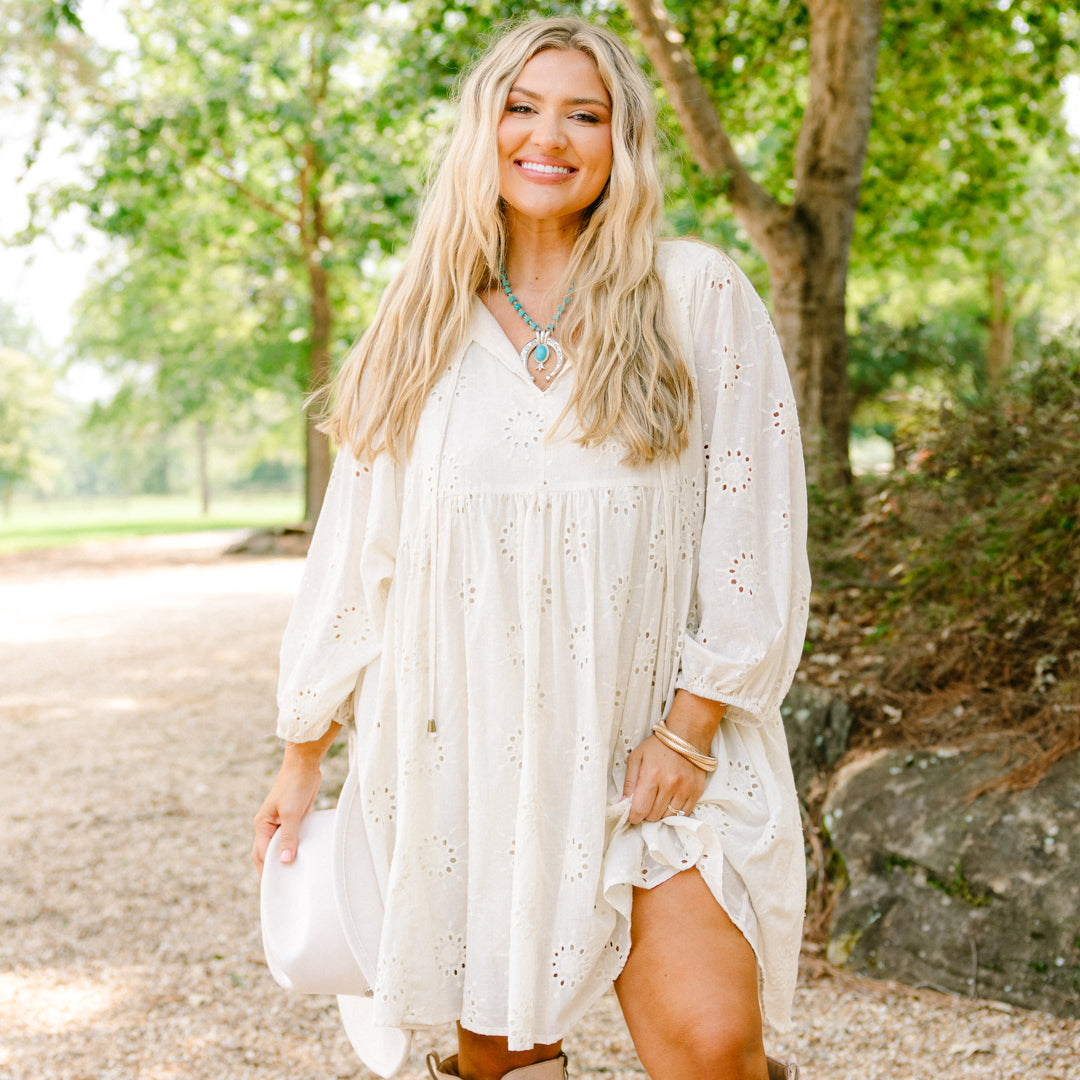 Honey Babe Dress, Cream