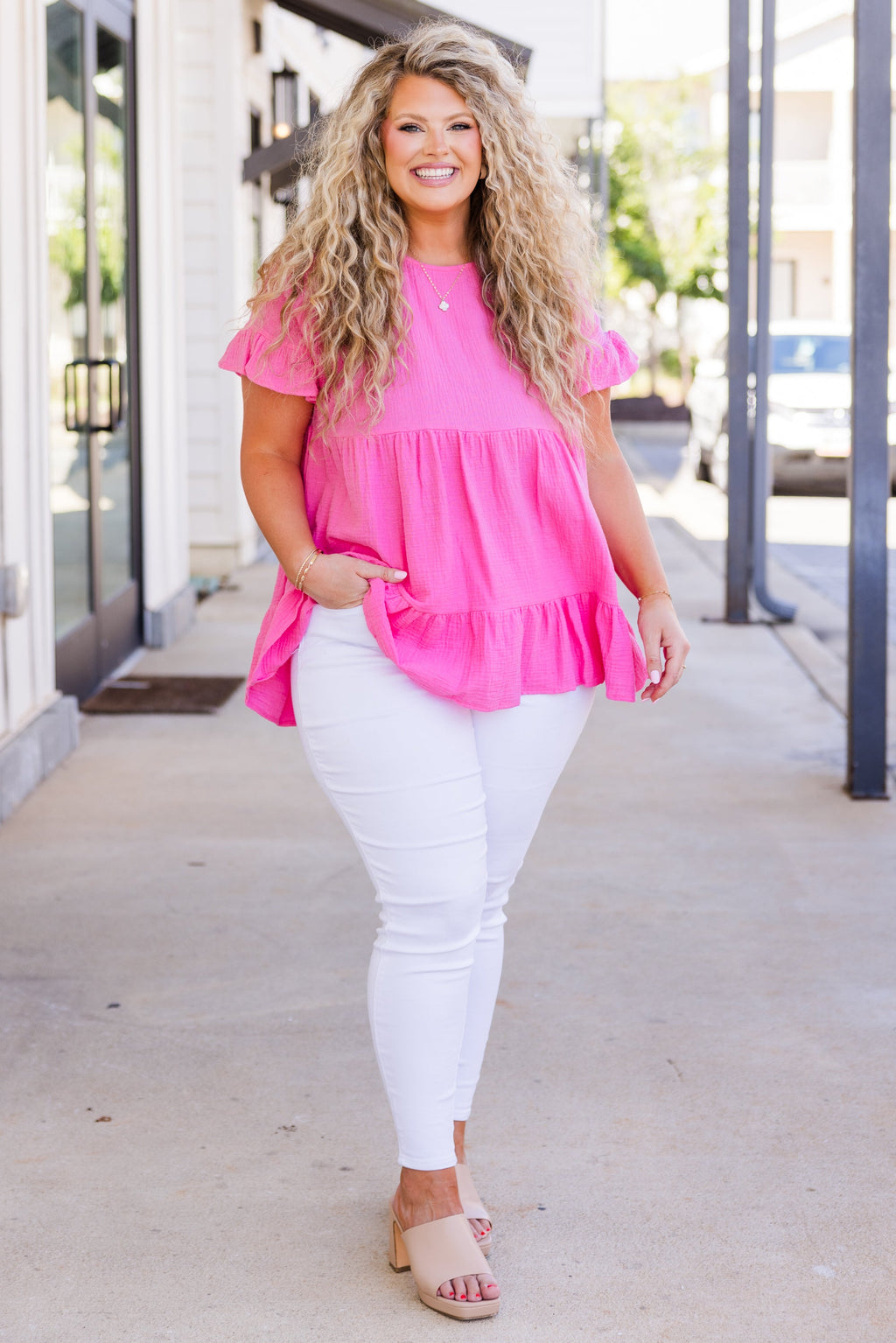 Honeybee Hug Top, Pink