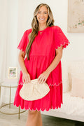 Hummingbird's Haven Dress, Fuchsia