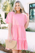 Hummingbird's Haven Dress, Bubblegum