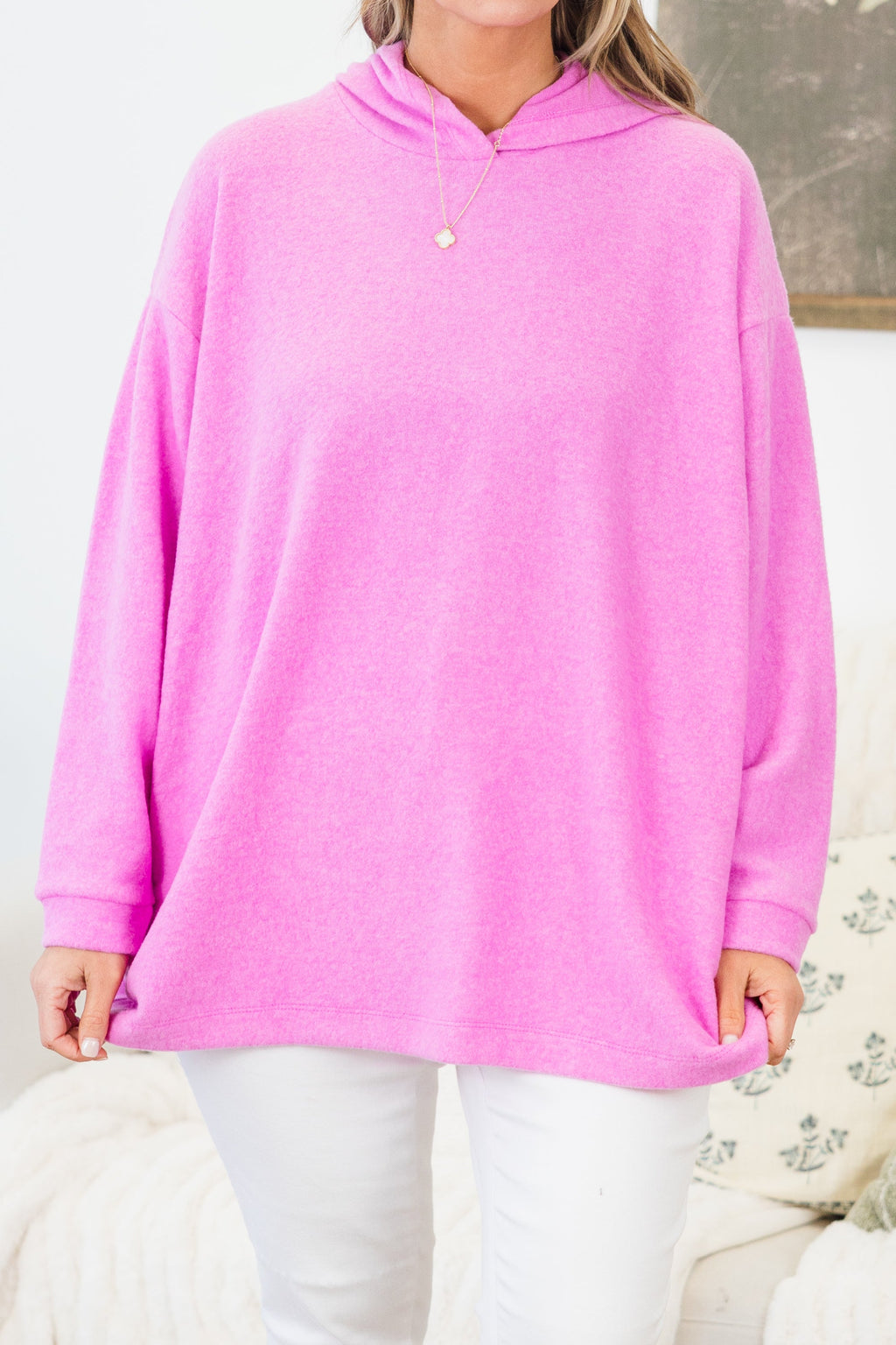 I Am On The Go Top, Bright Mauve