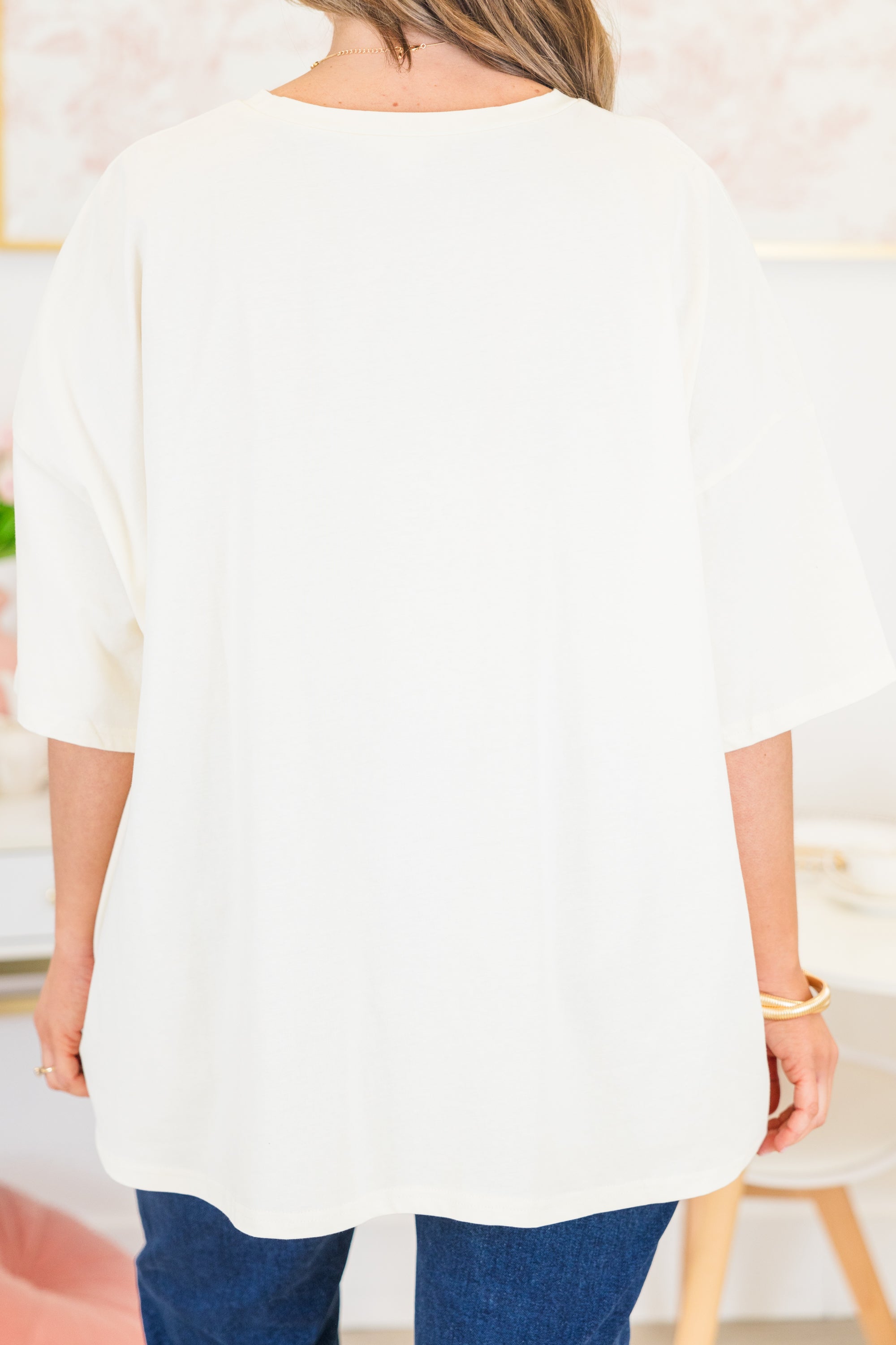 I Heart You Boyfriend Tee, Ivory