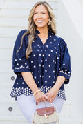 I Love To Love You Top, Navy