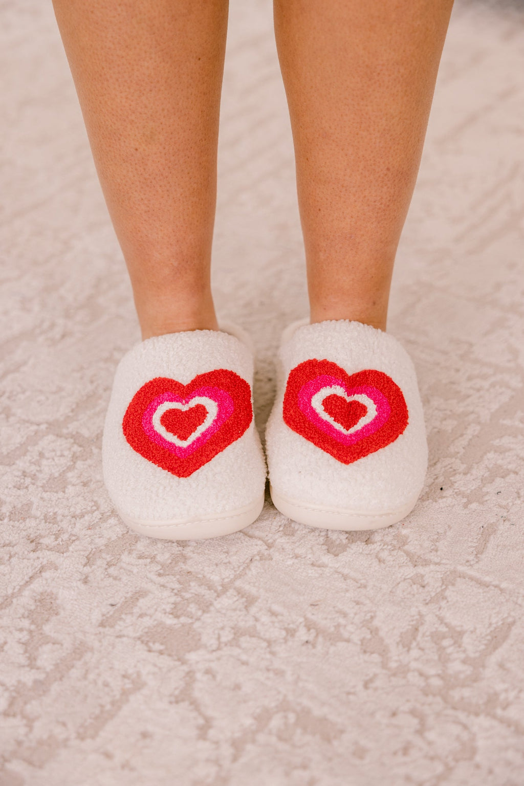 Home Is Where The Heart Is Slippers, Pink