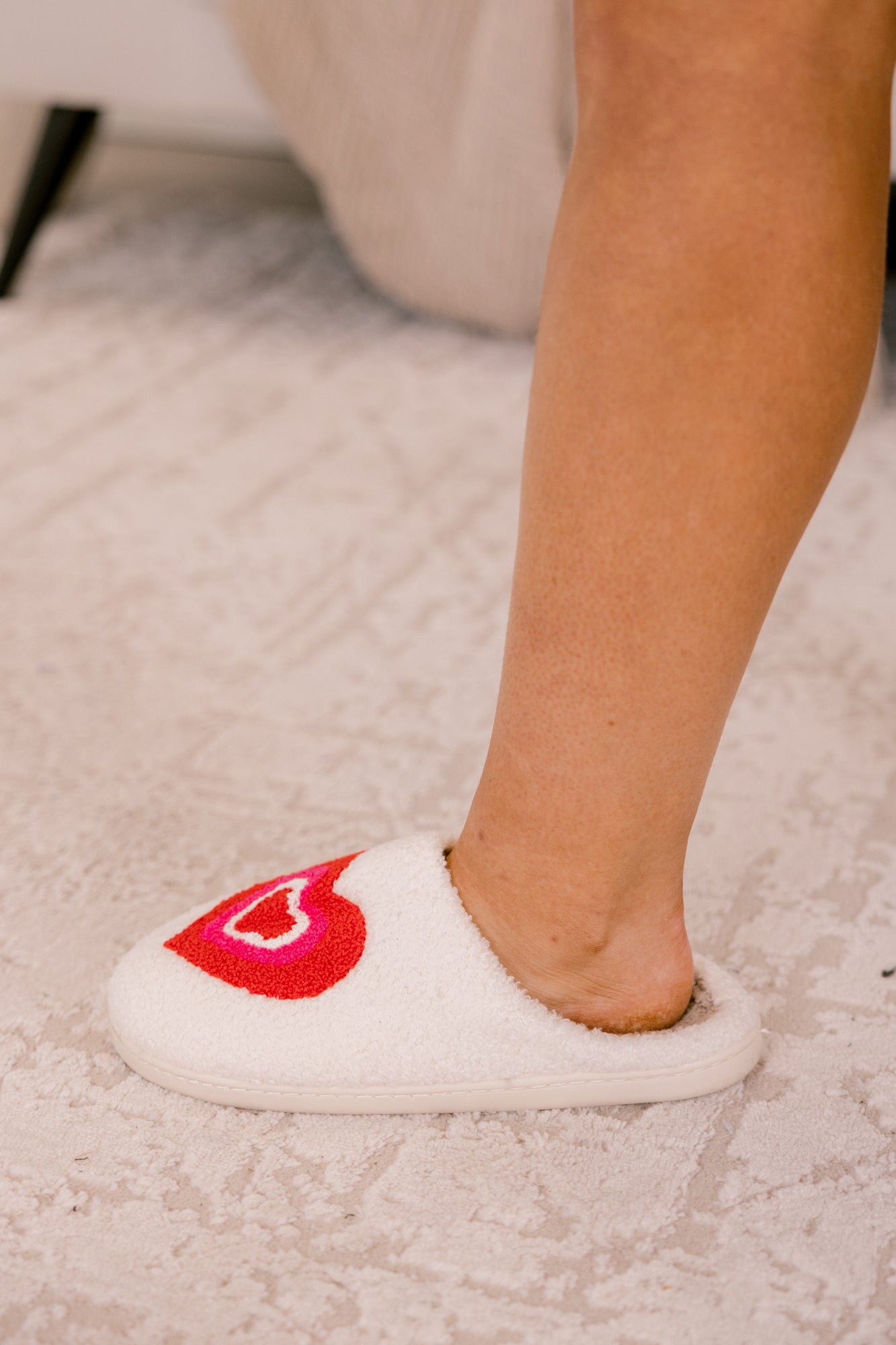 Home Is Where The Heart Is Slippers, Pink