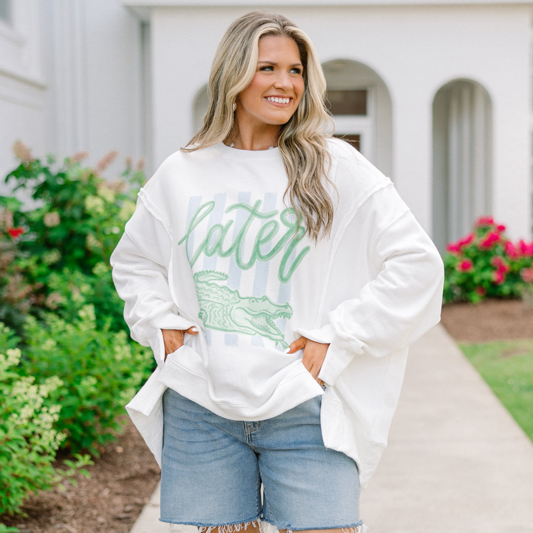 Later Gator Comfy Crew, Ivory