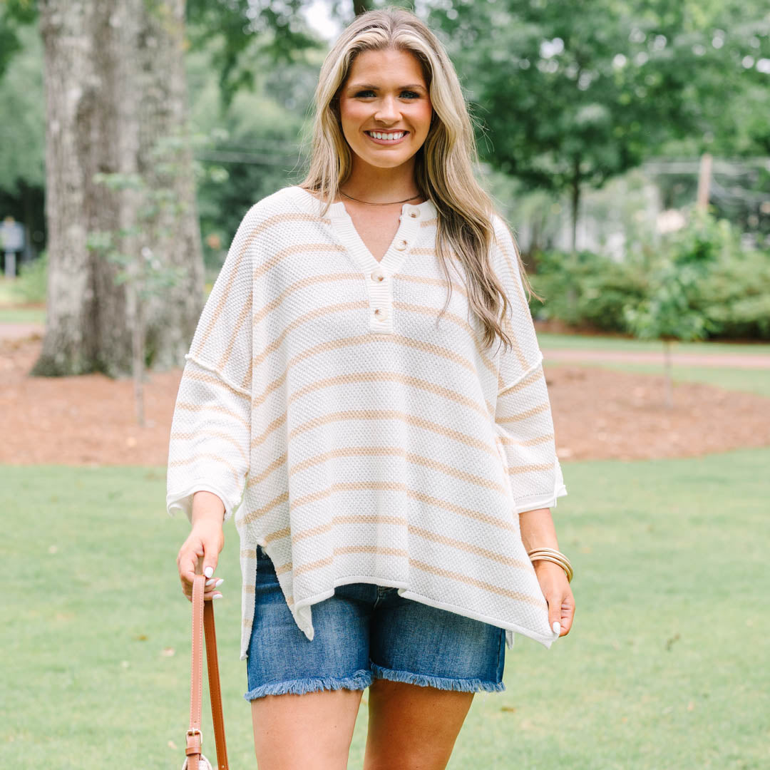 I Take You With Me Top, Natural