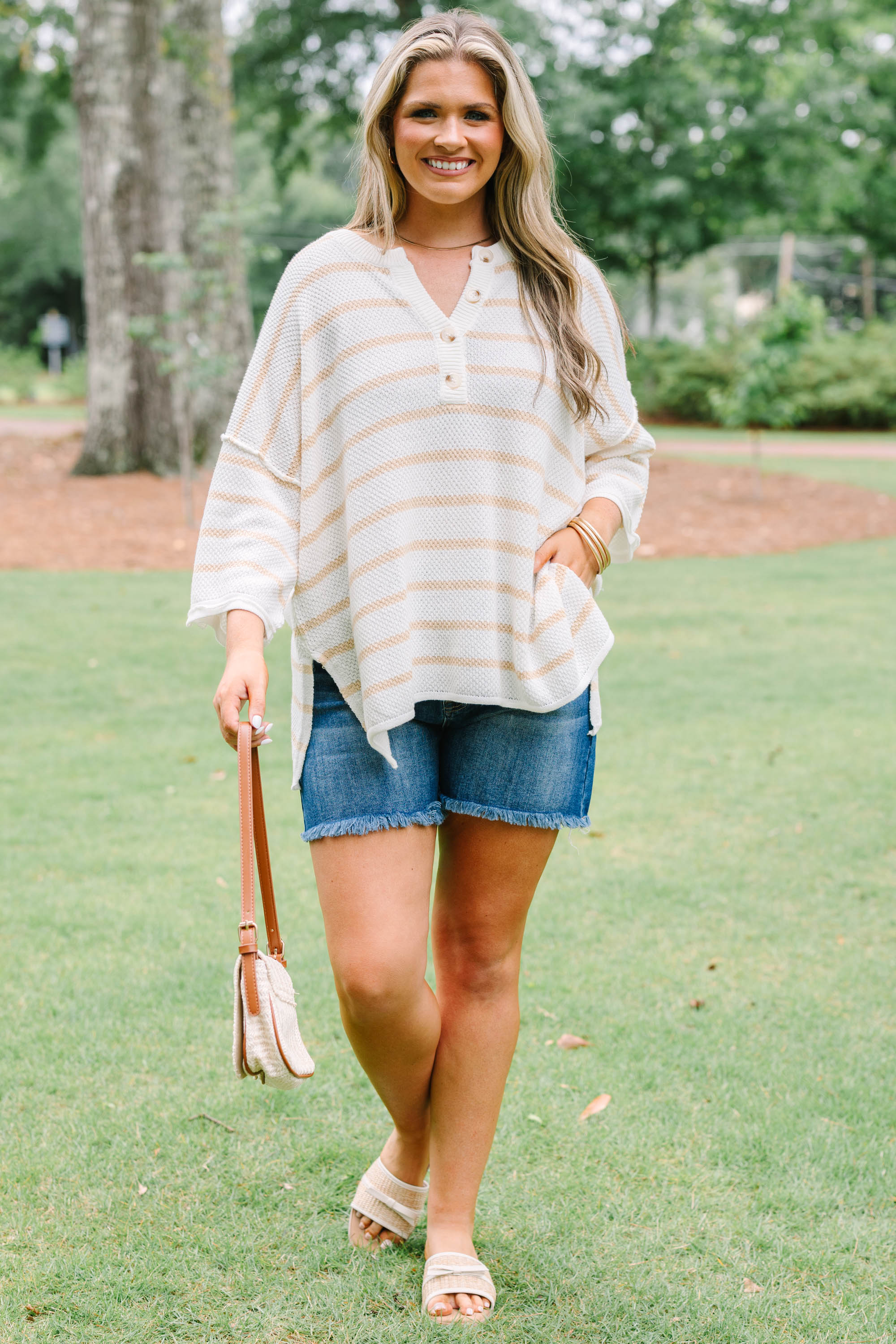I Take You With Me Top, Natural