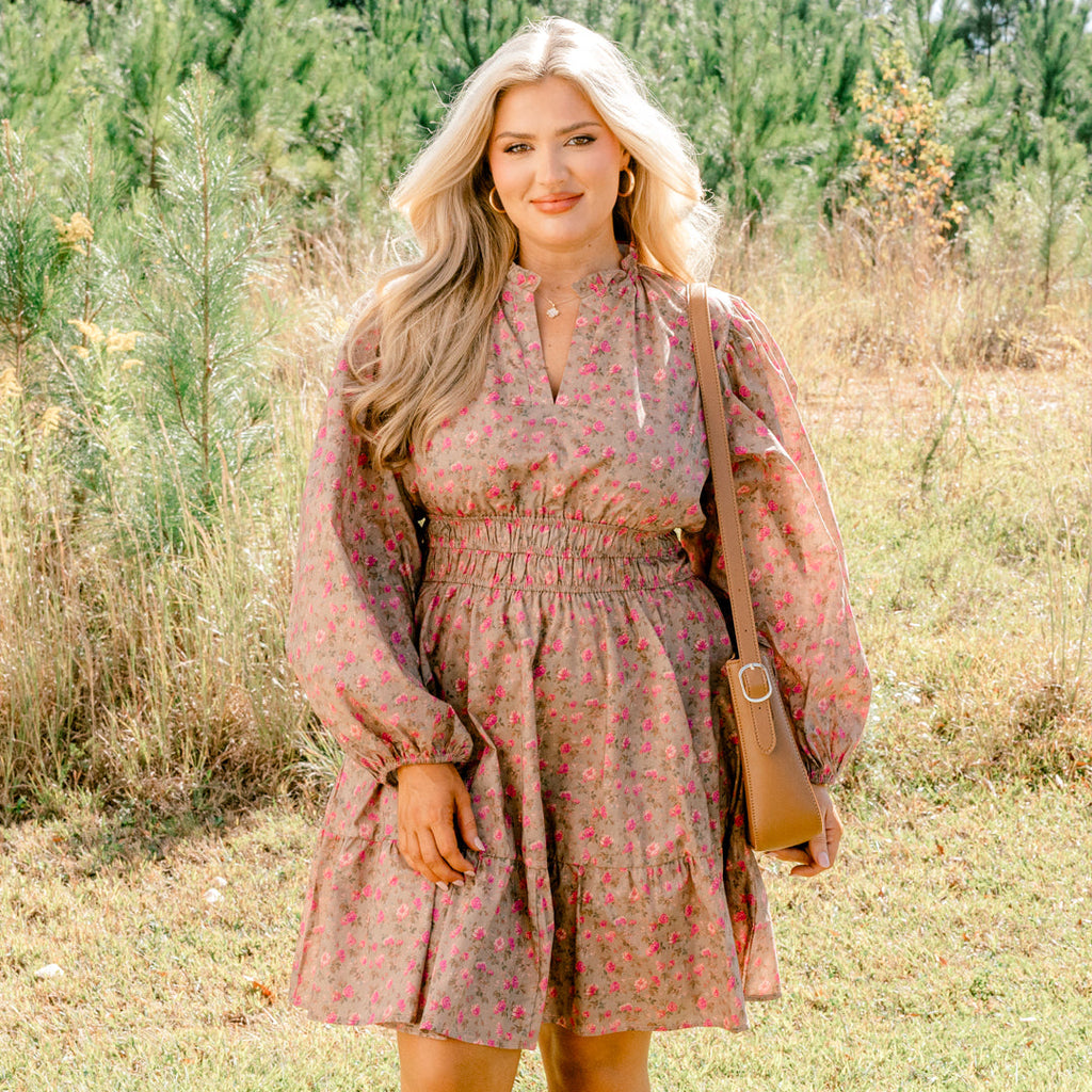 I Took My Chance  Dress, Brown