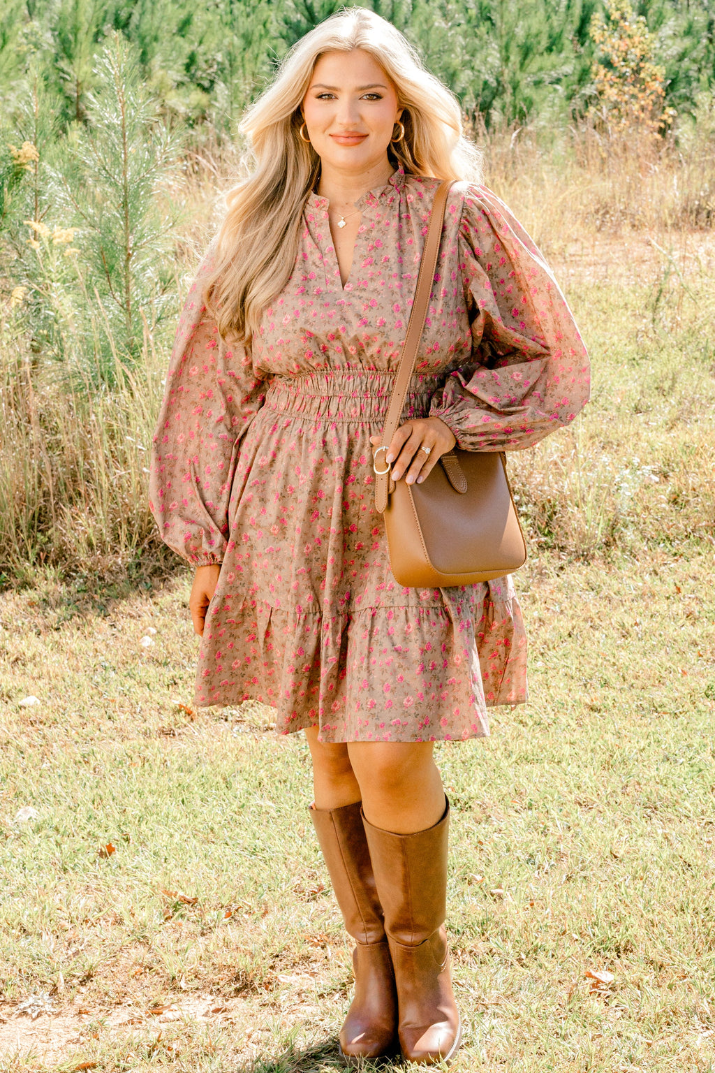 I Took My Chance  Dress, Brown