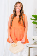 I've Got You Babe Top, Orange