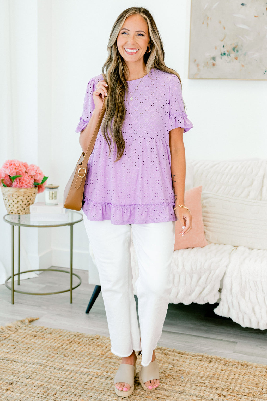 I Like You Best Top, Lilac