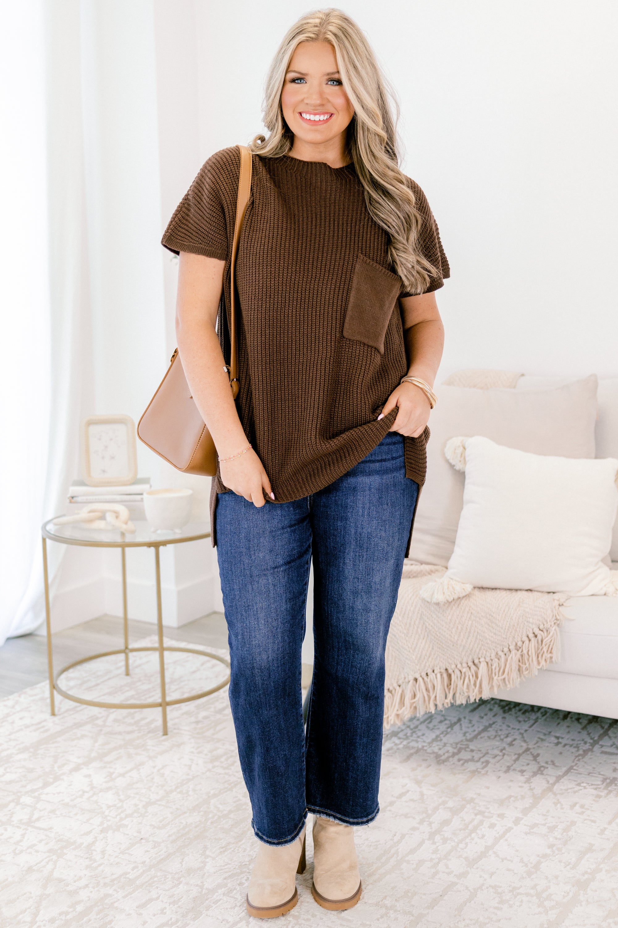 Imagine My World Sweater, Brown