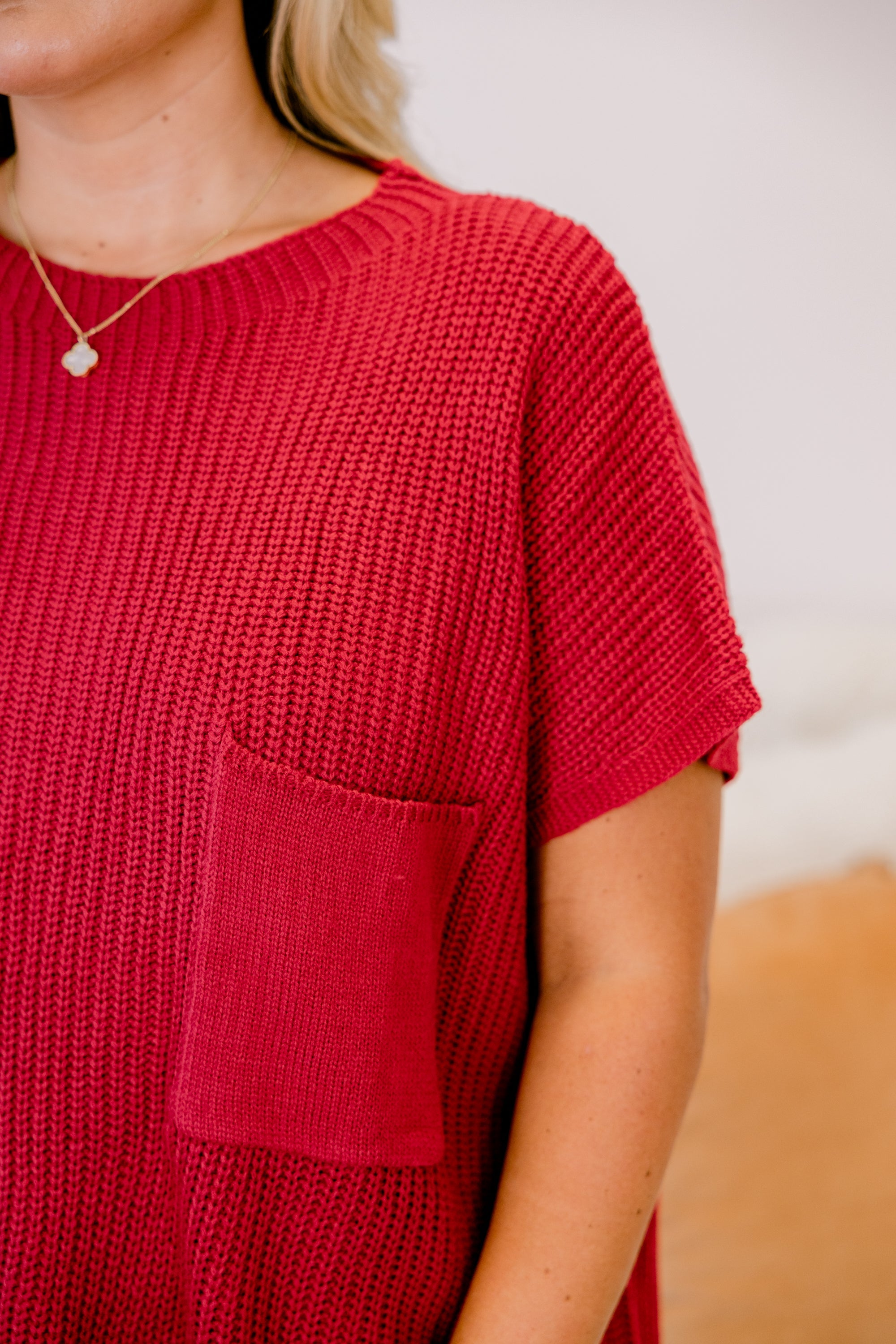 Imagine My World Sweater, Red