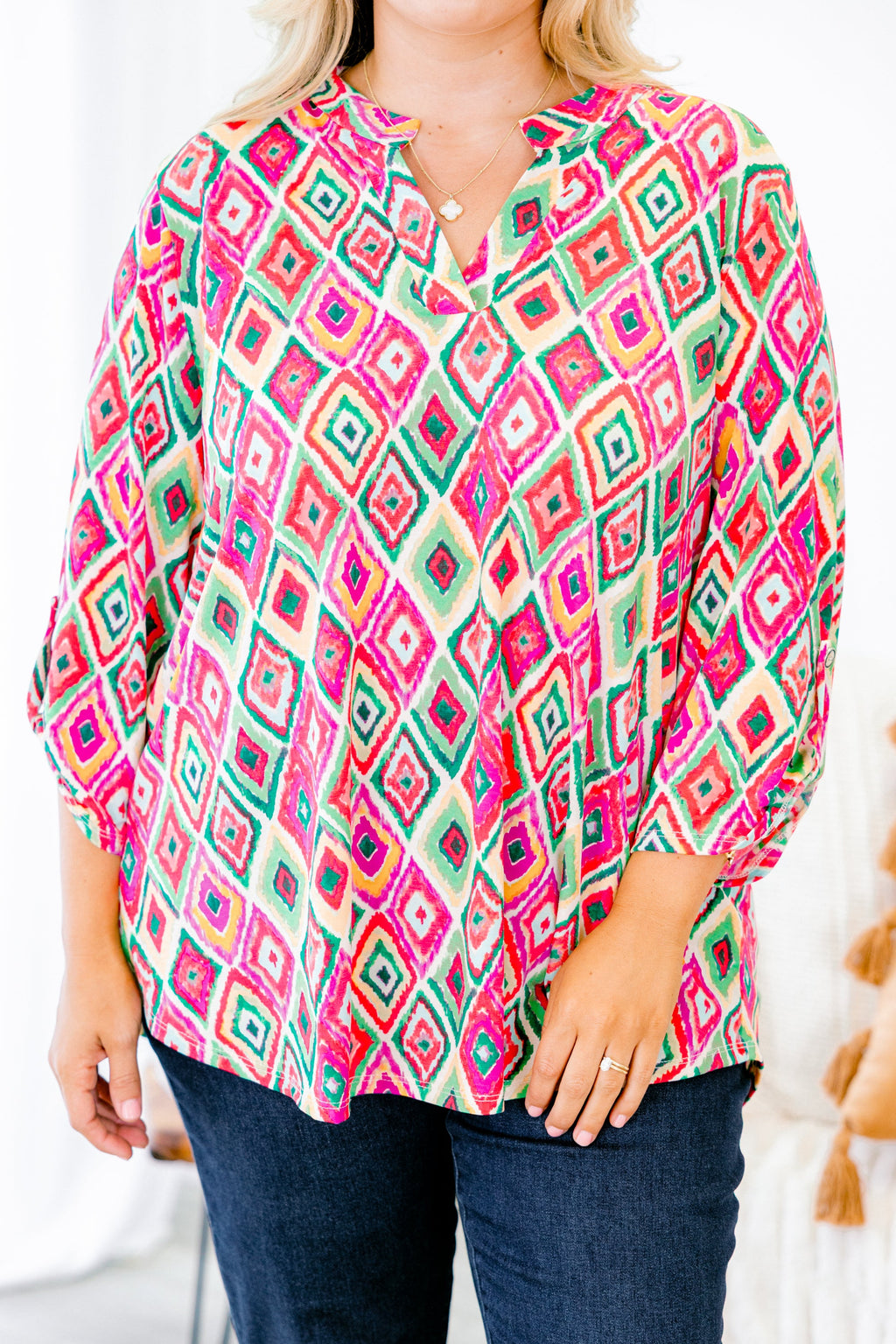 Imagine That Top, Pink Multi