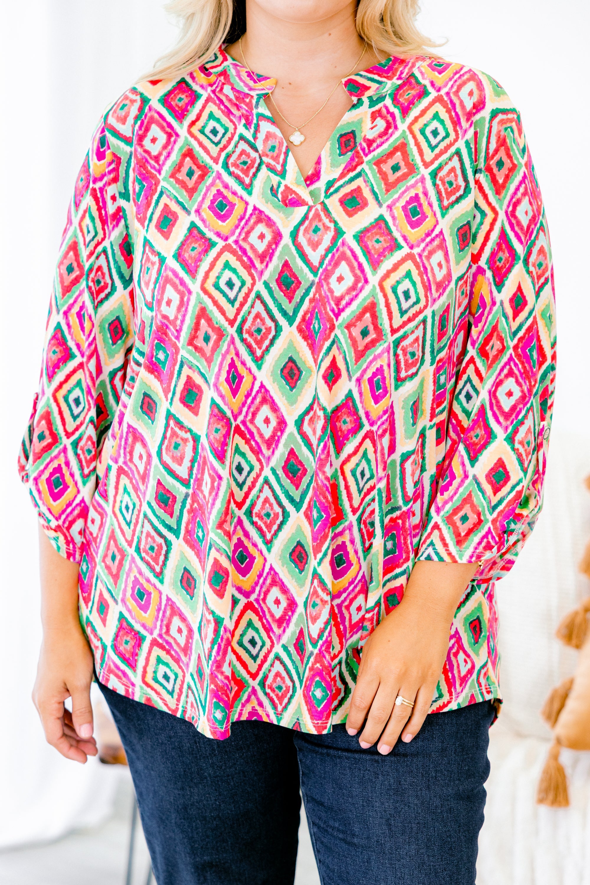 Imagine That Top, Pink Multi