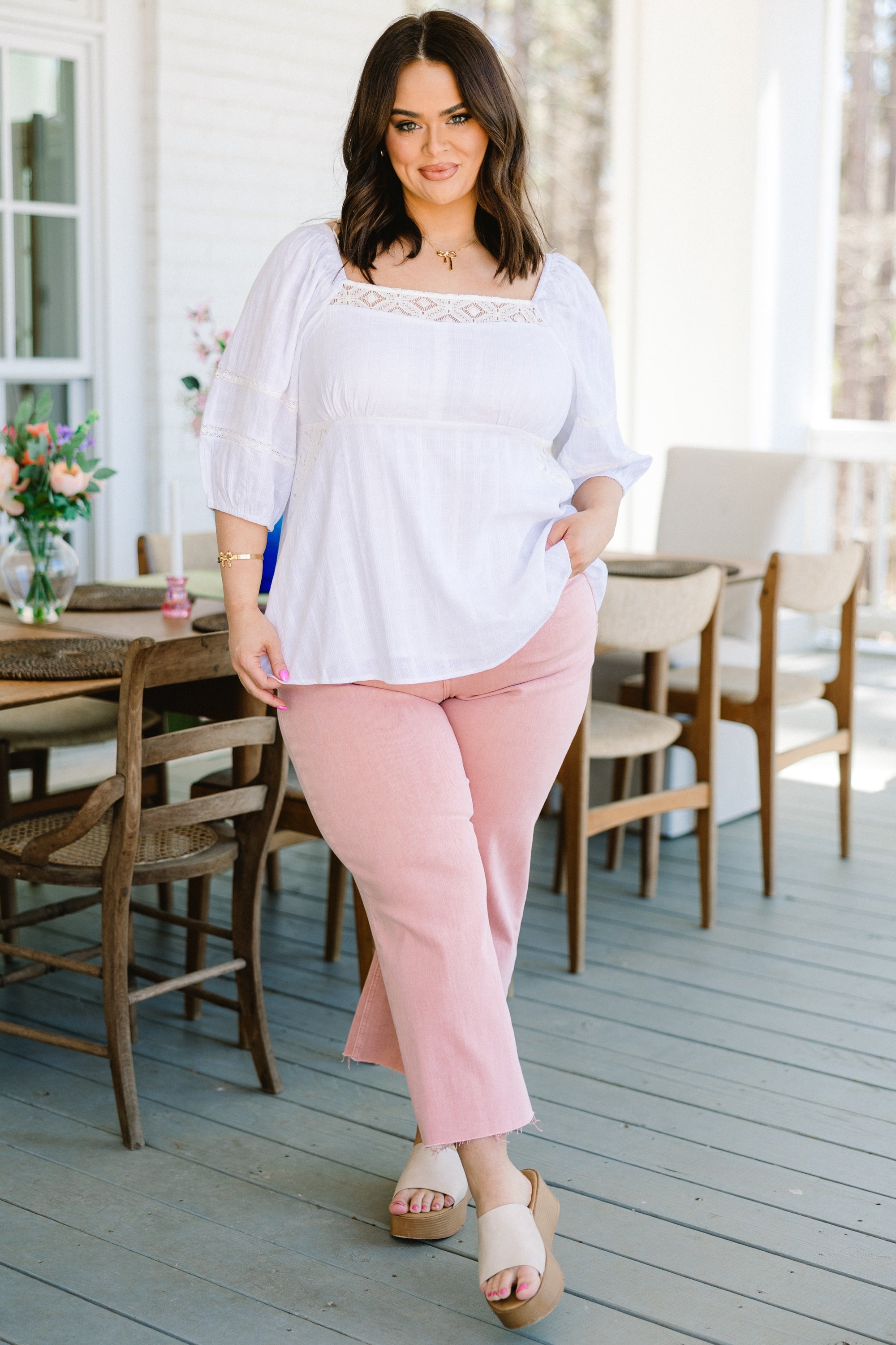Imperial Love Top, Sea Salt