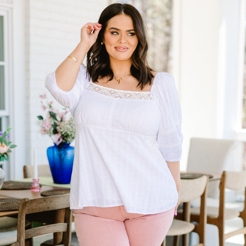 Imperial Love Top, Sea Salt