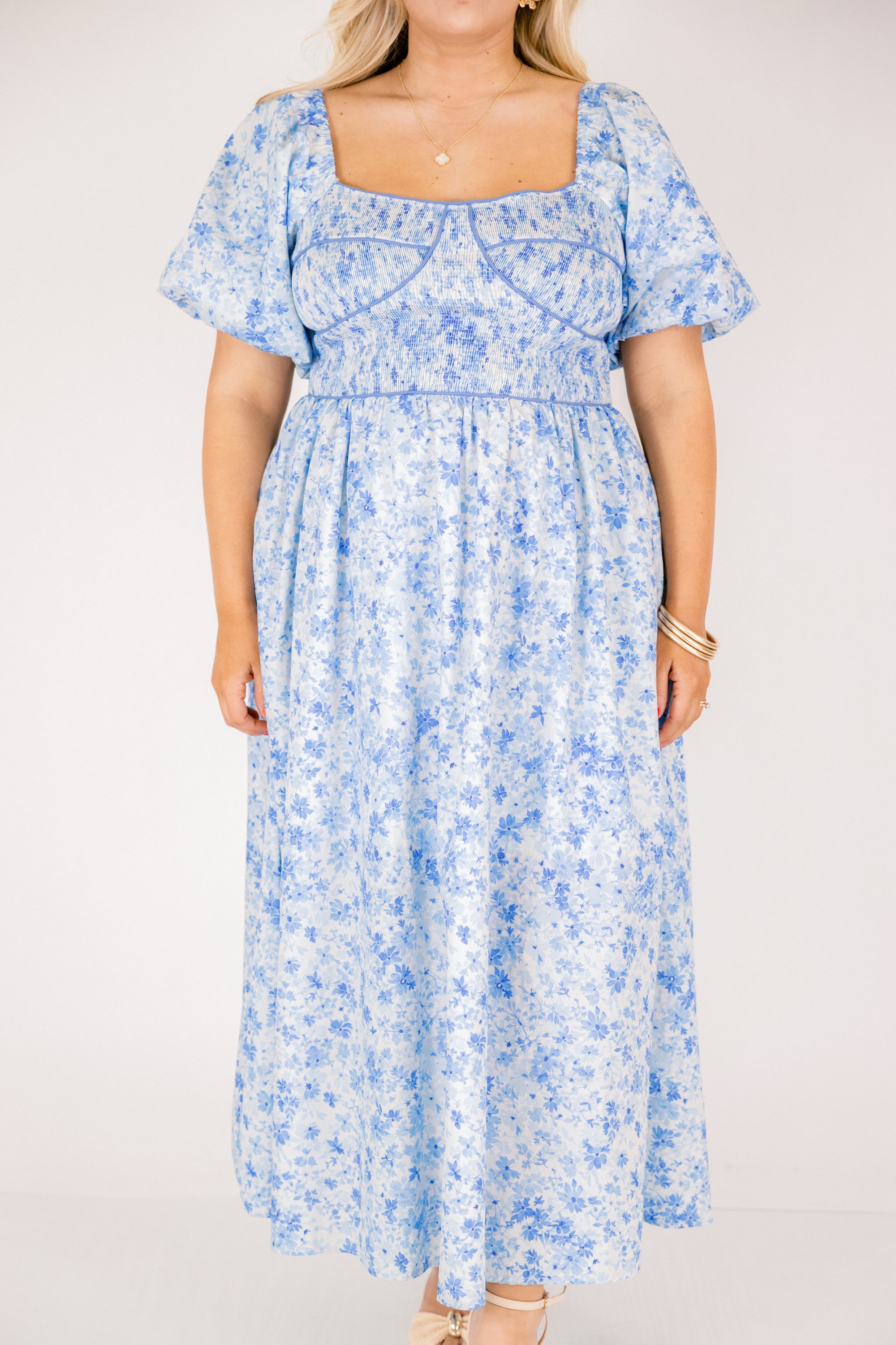 In A Blink Of The Eye Dress, Blue