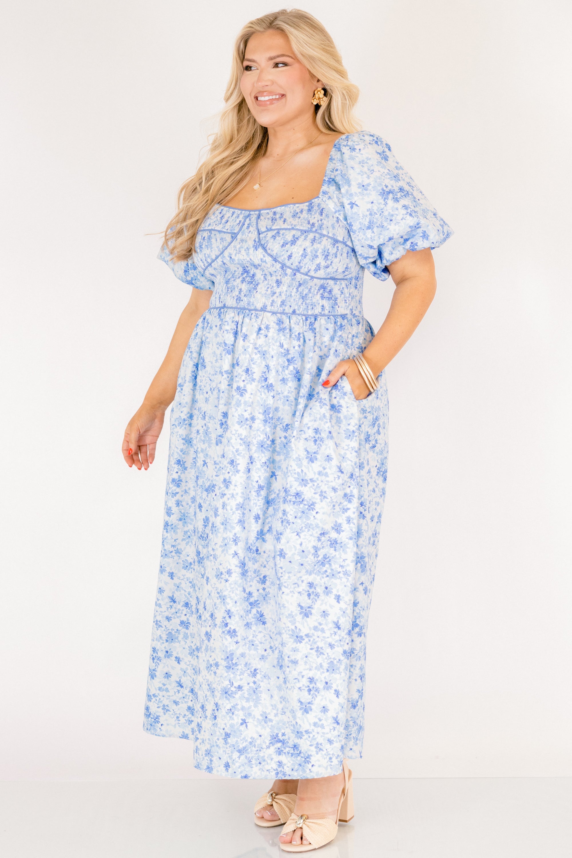 In A Blink Of The Eye Dress, Blue
