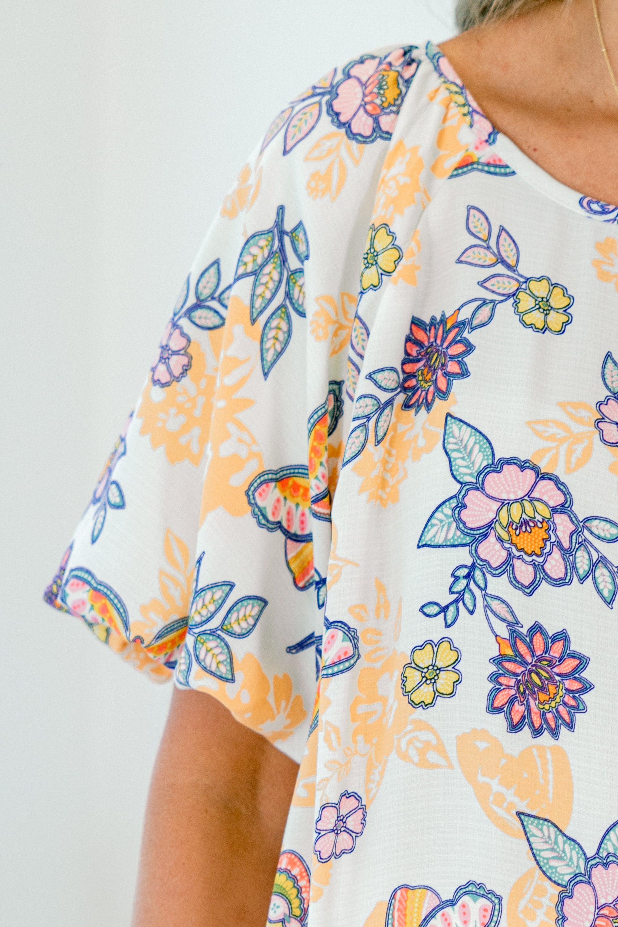 In A Country Song Top, Mango Butterfly