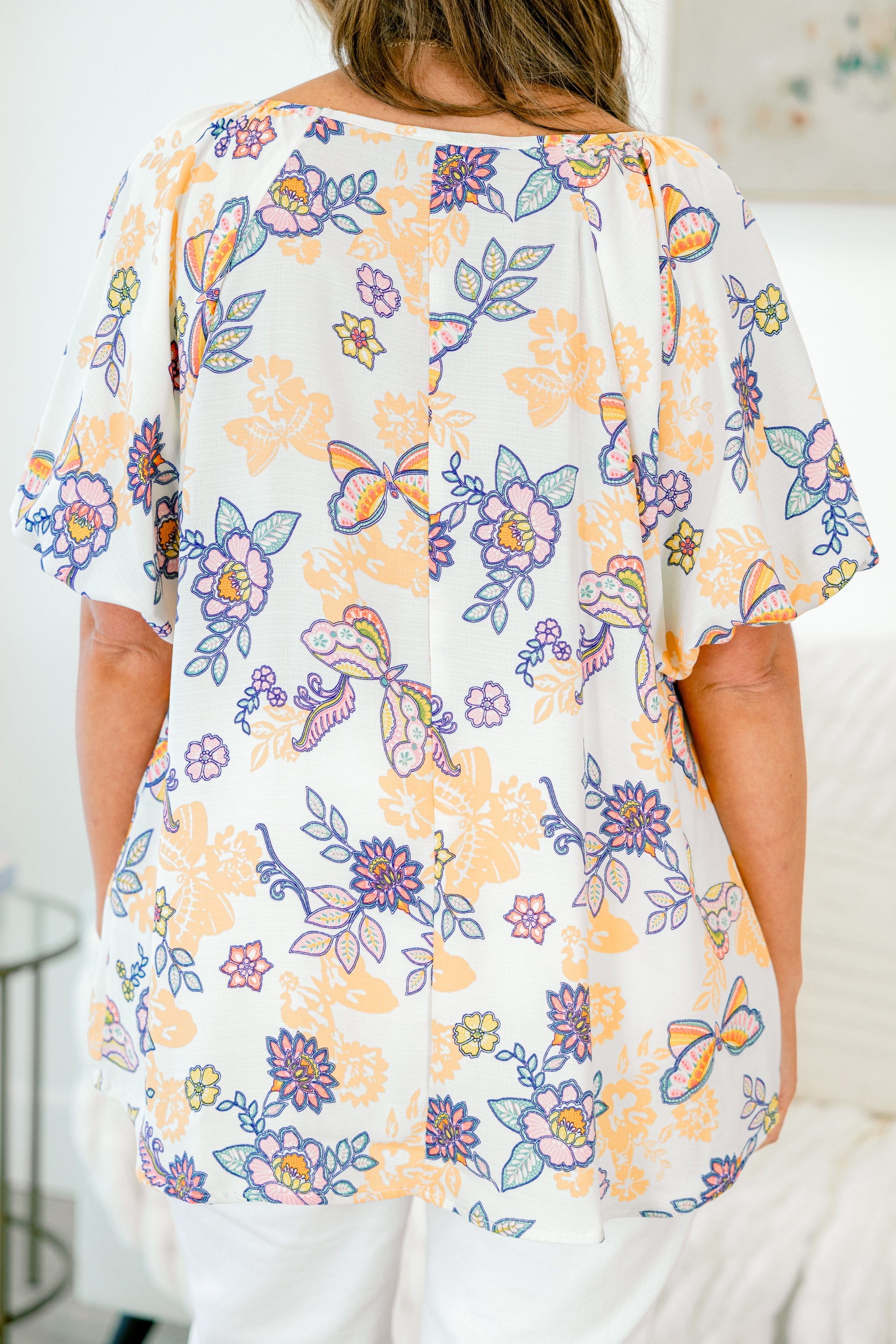 In A Country Song Top, Mango Butterfly