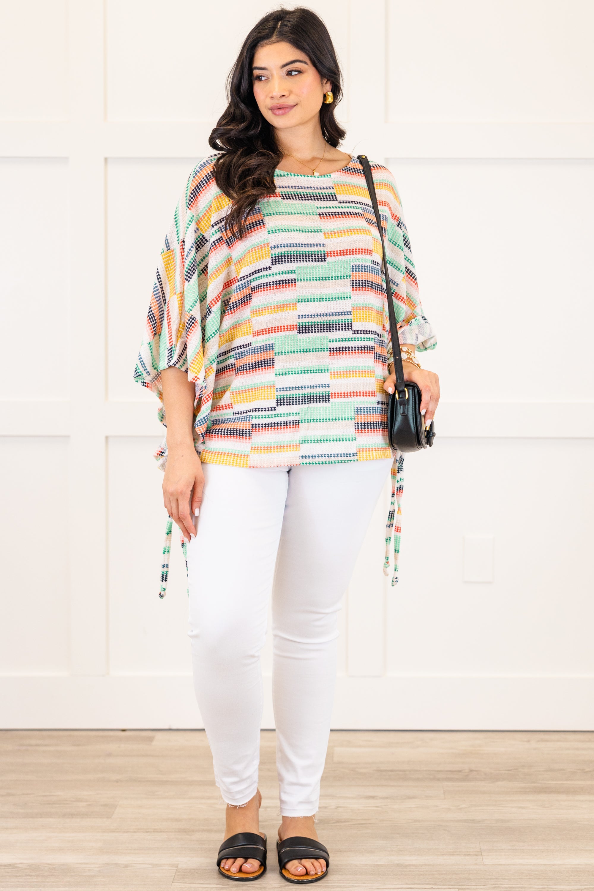 In Between The Lines Top, Multi Stripe