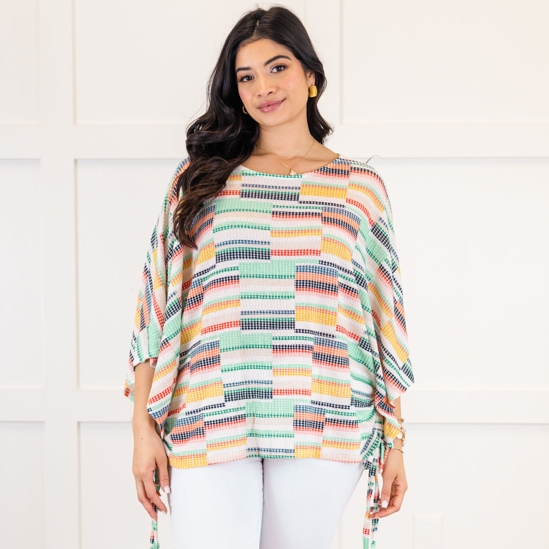 In Between The Lines Top, Multi Stripe