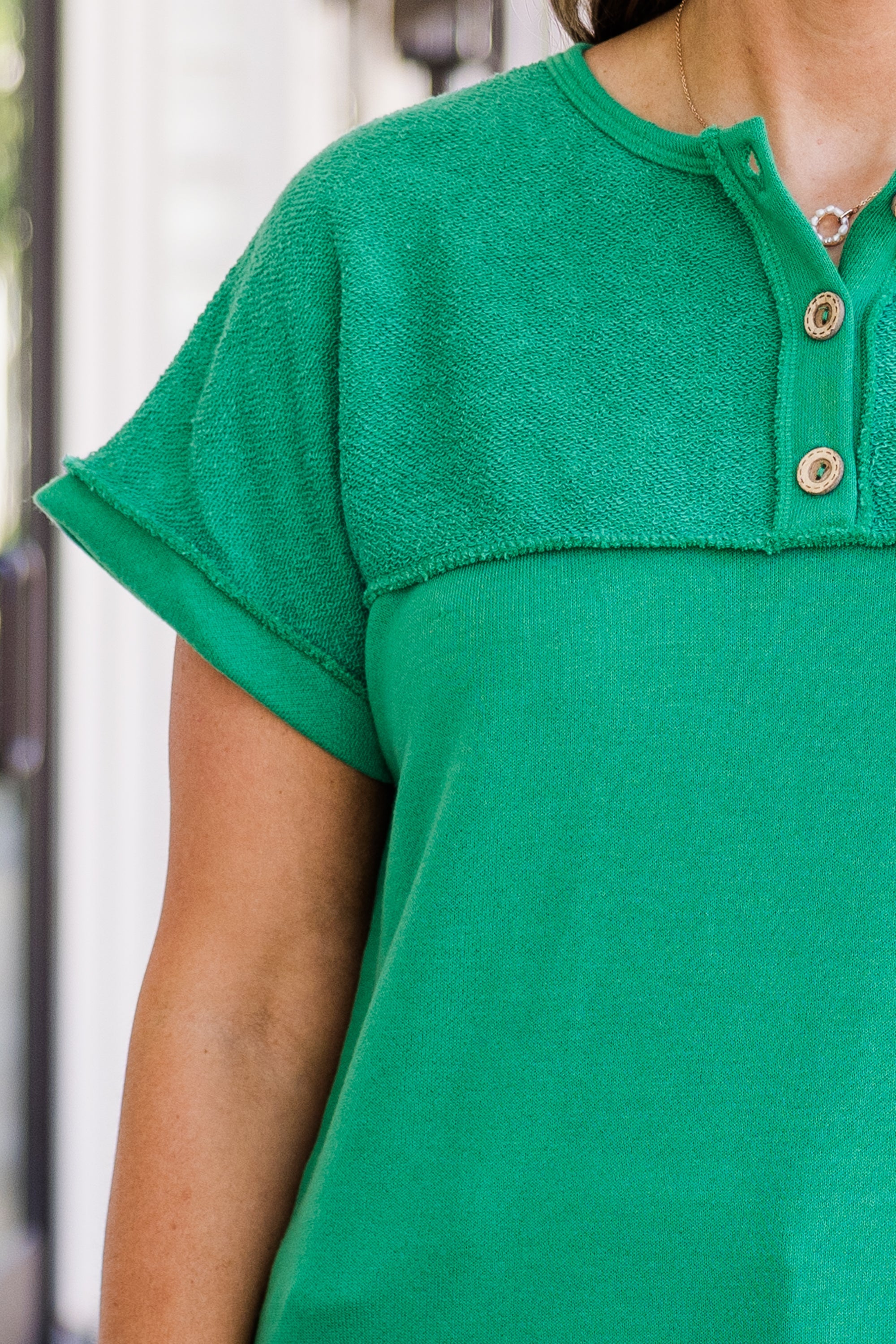 In Due Time Top, Kelly Green